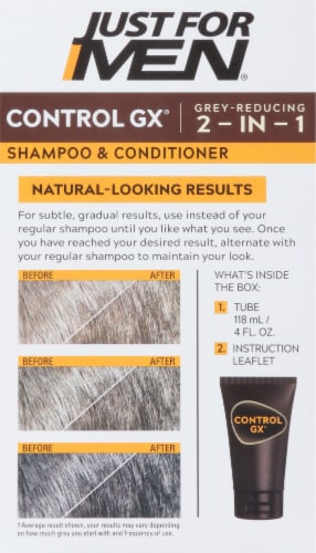 Just for Men® Control GX® Gray Reducing 2-in-1 Shampoo & Conditioner Perspective: back