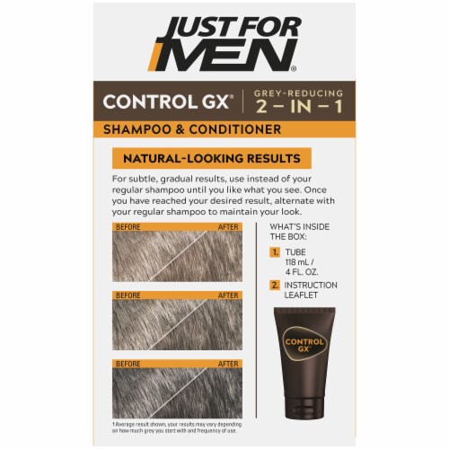 Just For Men ControlGX Grey Reducing 2 in 1 Shampoo and Conditioner Perspective: back