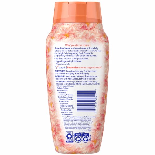 Vagisil® Scentsitive Scents® Peach Blossom Daily Intimate Wash Perspective: back