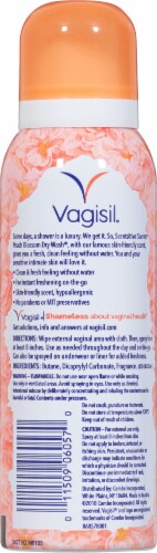 Vagisil Scentsitive Scents Peach Blossom Dry Wash Perspective: back