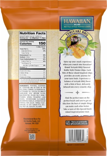 Hawaiian® Brand Special Batch Chips Perspective: back