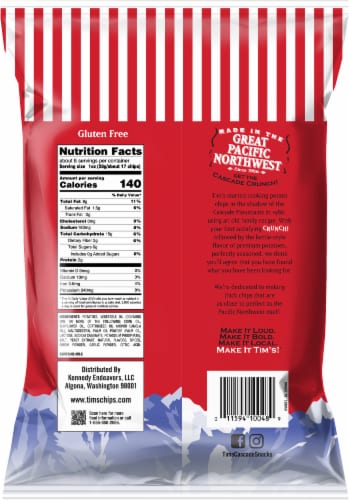 Tim's® Cascade Style Special Batch No. 25 Smoky Pepper Bacon Potato Chips Perspective: back