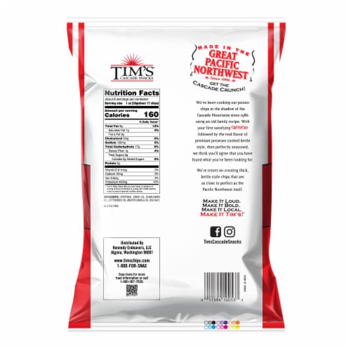 Tim's® Original Lightly Salted Potato Chips Perspective: back