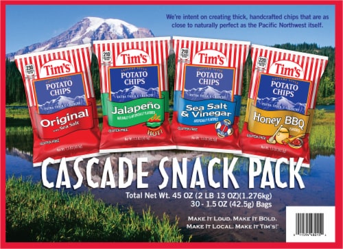 Tim's® Kettle Chips Cascade Variety Pack Perspective: back