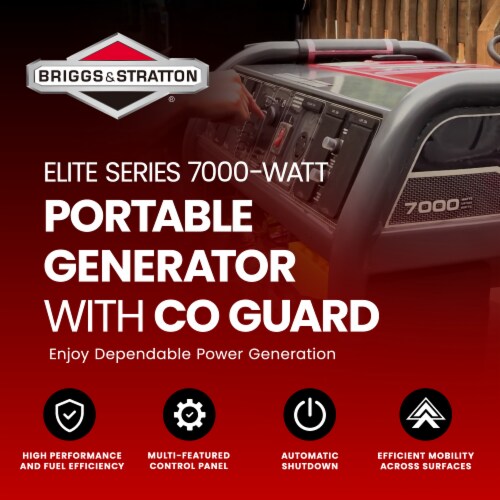 Briggs and Stratton Elite Series 7000 Watt Portable Generator with CO