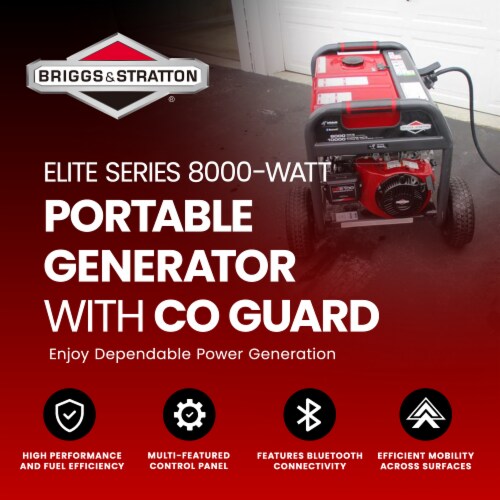 Briggs and Stratton Elite Series 8000 Watt Portable Generator with CO