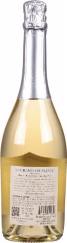 Le Grand Courtâge Blanc de Blancs Brut French Sparkling Wine Perspective: back