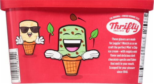 Thrifty Mint 'N Chip Ice Cream Perspective: back