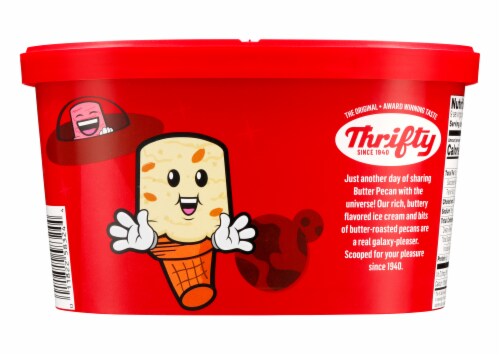 Thrifty Butter Pecan Ice Cream Tub Perspective: back