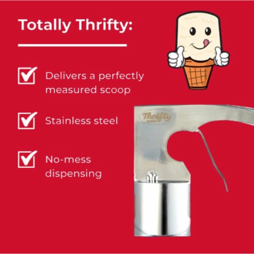Thrifty Old Time Ice Cream Scooper Perspective: back