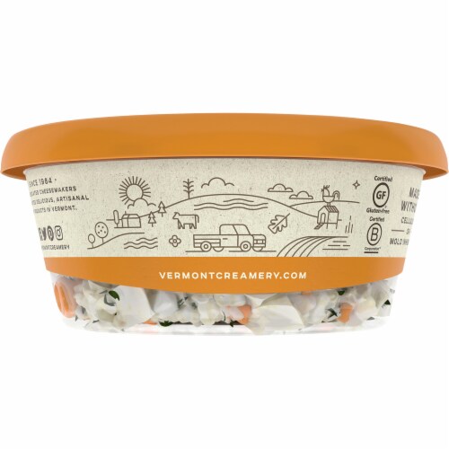 Vermont Creamery® Apricot & Thyme Crumbled Goat Cheese Perspective: back