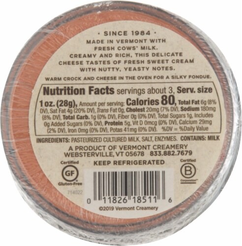 Vermont Creamery® St Albans Aged Cow Milk Cheese in Crock Perspective: back