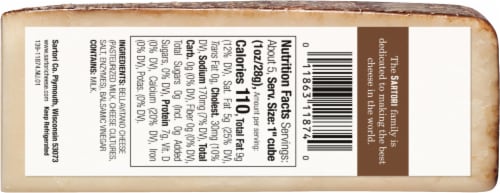 Sartori® Balsamic BellaVitano® Wedge Cheese Perspective: back