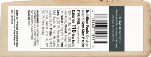 Sartori Black Pepper BellaVitano Cheese Perspective: back