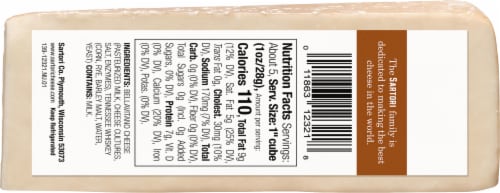 Bella Vitano® Sartori® Tennessee Whiskey Cheese Perspective: back