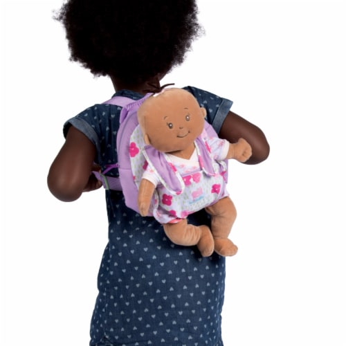 Manhattan Toy Baby Stella Baby Carrier and Backpack Baby Doll Accessory for 15" Dolls Perspective: back