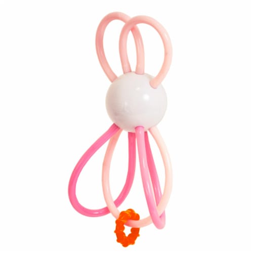 Manhattan Toy Winkel Bunny Rattle and Sensory Teether Baby Toy Perspective: back