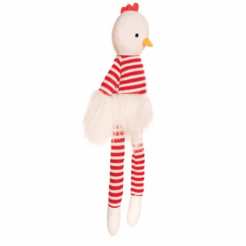 Manhattan Toy Luxe Twiggies Carl 16.5" Chicken Stuffed Animal Perspective: back