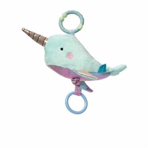 Manhattan Toy Under the Sea Narwhal Baby Teether & Travel Pull Toy Perspective: back
