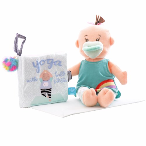 Manhattan Toy Wee Baby Stella 12" Soft Baby Doll with Yoga Set Perspective: back