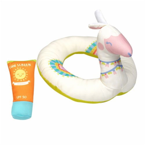 Manhattan Toy Stella Pool Party 4 Piece Baby Doll Pool Playset for 12" and 15" Dolls Perspective: back