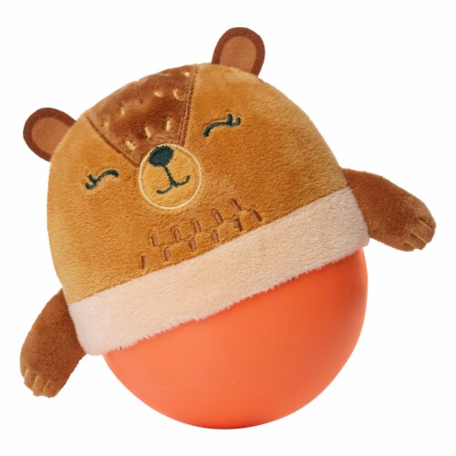 Manhattan Toy Wobbly Bobbly Bear Weighted, Soft Silicone Wobble Ball Perspective: back