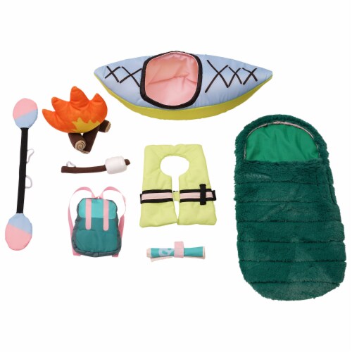 Manhattan Toy Stella Happy Camper 8 Piece Camping Playset for 12" and 15" Dolls Perspective: back
