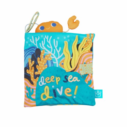 Manhattan Toy Deep Sea Dive Machine Washable Bath Time Activity Book Perspective: back