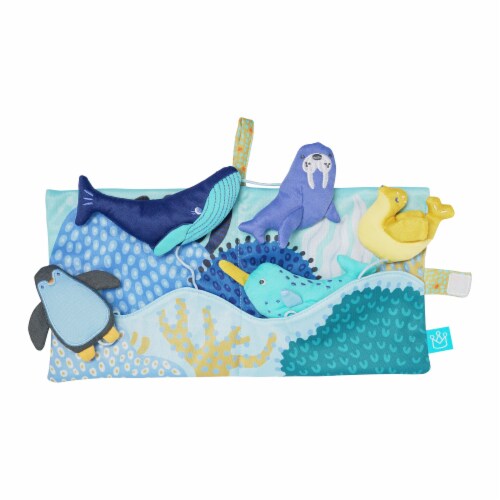 Manhattan Toy Arctic Adventure Machine Washable Soft Bath Time Activity Book Perspective: back