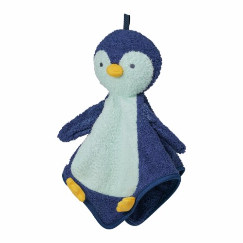 Manhattan Toy Penny Penguin Scrub-a-Dubbie Bathtime Puppet Washcloth Perspective: back