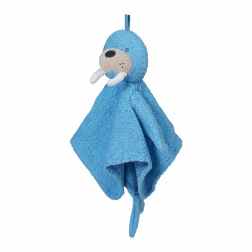 Manhattan Toy Walter Walrus Scrub-a-Dubbie Bathtime Puppet Washcloth Perspective: back