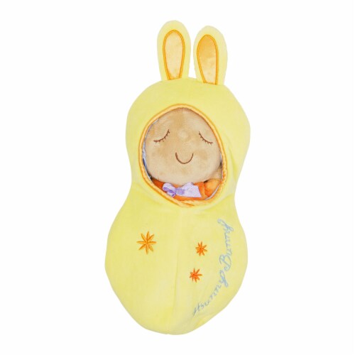 Manhattan Toy Snuggle Pod Hunny Bunny Beige First Baby Doll with Cozy Sleep Sack Perspective: back