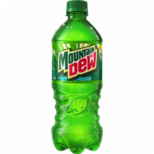 Mountain Dew® Soda Bottle Perspective: back