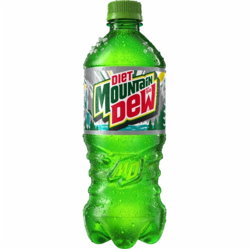 Diet Mountain Dew® Soda Bottle Perspective: back
