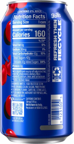 Pepsi Wild Cherry Cola Soda 12 Fl Oz Smith S Food And Drug