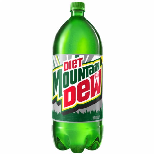Diet Mountain Dew® Soda Bottle Perspective: back