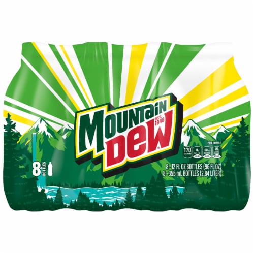 Mountain Dew® Soda Bottles Perspective: back