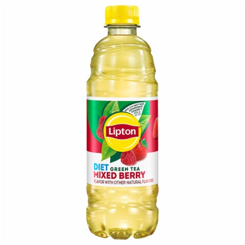 Lipton Diet Mixed Berry Green Tea Iced Tea Perspective: back