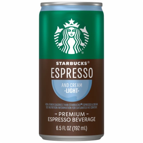 Starbucks DoubleShot® Espresso & Cream Light Iced Coffee Multipack Cans Perspective: back