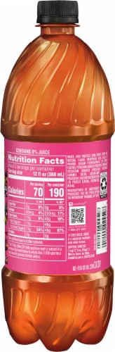 Lipton Brisk® Raspberry Iced Tea Bottle Perspective: back