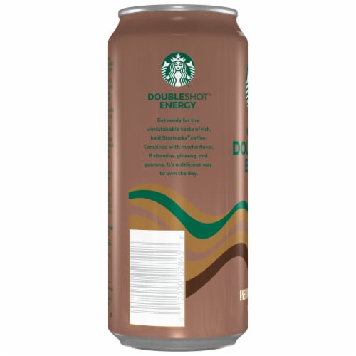 Starbucks® Doubleshot® Energy Mocha Iced Coffee Can Perspective: back
