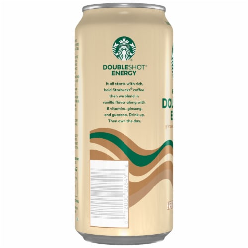 Starbucks® Doubleshot® Energy Vanilla Iced Coffee Can Perspective: back