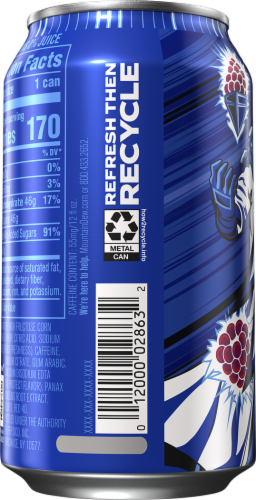Mountain Dew Voltage® Raspberry Citrus Flavored Soda Perspective: back