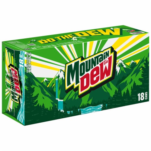 Mountain Dew® Soda Cans Perspective: back
