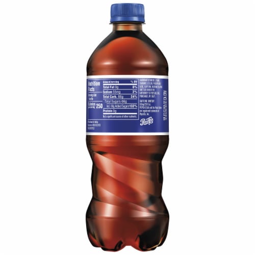 Pepsi Cola Real Sugar Soda Perspective: back