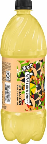 Brisk® Peach Flavored Iced Tea Perspective: back