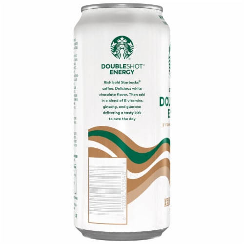 Starbucks® DoubleShot® Energy White Chocolate Iced Coffee Can Perspective: back