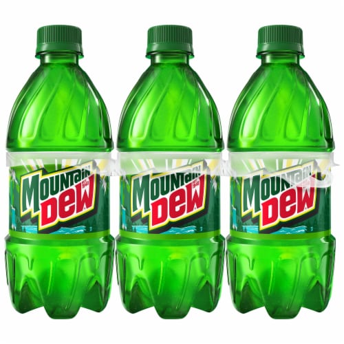 Mountain Dew® Soda Bottles Perspective: back
