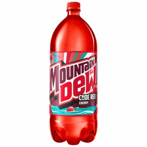 Mountain Dew® Code Red Soda Bottle Perspective: back