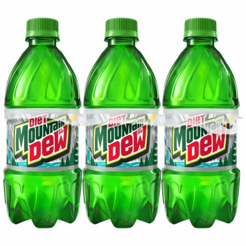 Diet Mountain Dew® Soda Bottles Perspective: back